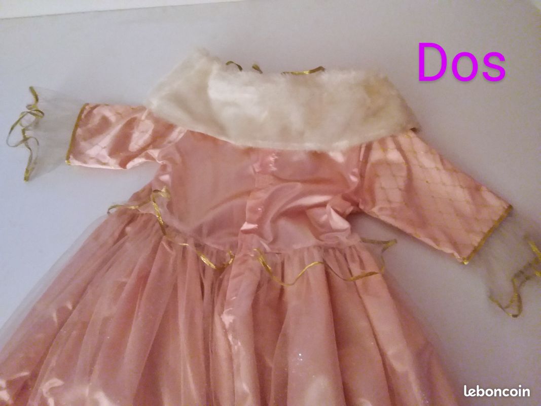 Déguisement princesse Barbie + 1 diadème+ 1 collier étoile avec brillants (image 8)