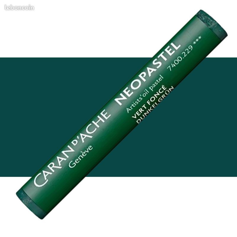 Pastel tendre à l'huile - Vert foncé - 229 - Neopastel - Caran d'Ache (image 1)