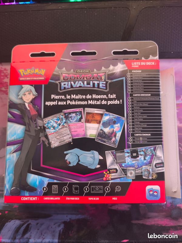 Deck Pokémon JCC Combat Rivalité – Pierre – Deck Prêt à Jouer De 60 Cartes – Dès 6 Ans