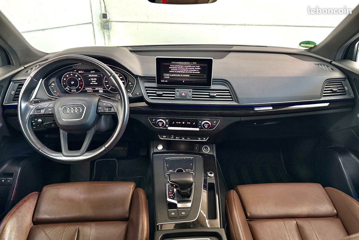 🟢Audi Q5 55 TFSIe 367ch Quattro S-Line / 127 917 kms / Suivi complet Audi / Cuir Milano / Toit panoramique / Attelage / Carplay (image 7)