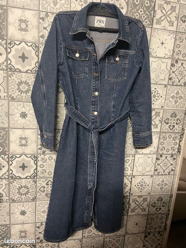 Zara Soldée Robe Jean Zara Toute Morphologie Robe Longue En Jeans