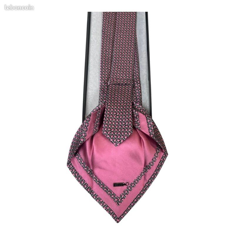 Cravate Zilli Originale En Soie 7 Plis - Multicolore, Neuf Avec Étiquettes, Haut De Gamme