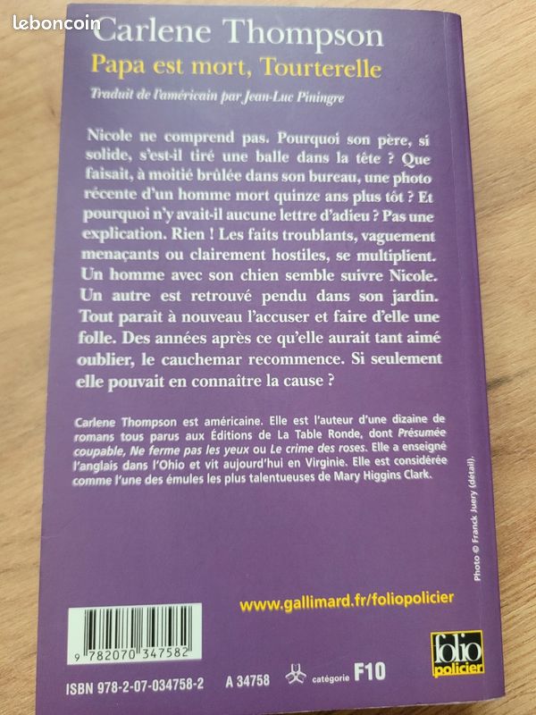Thompson. Papa est mort tourterelle (image 2)