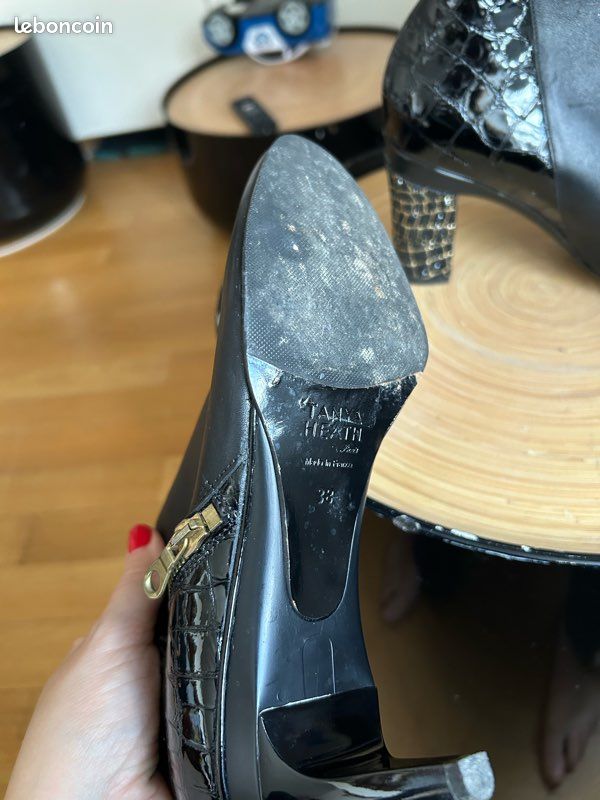 Bottines Portia Zip Noir Tanya heath taille 38 Chaussures