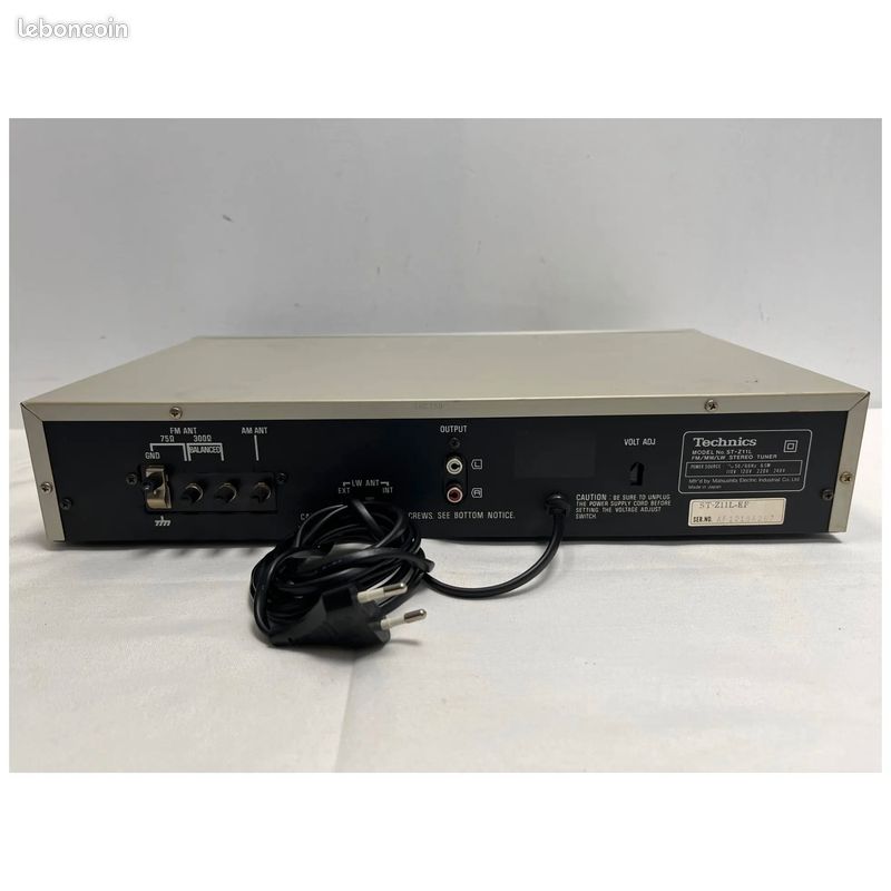 Tuner Technics ST-S2L - Photo, audio & vidéo