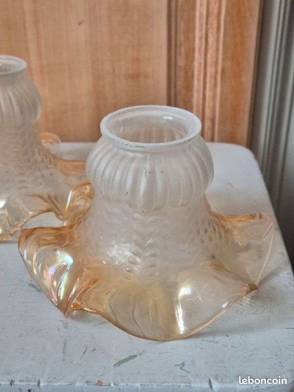 Abat jour vintage opaline (image 2)