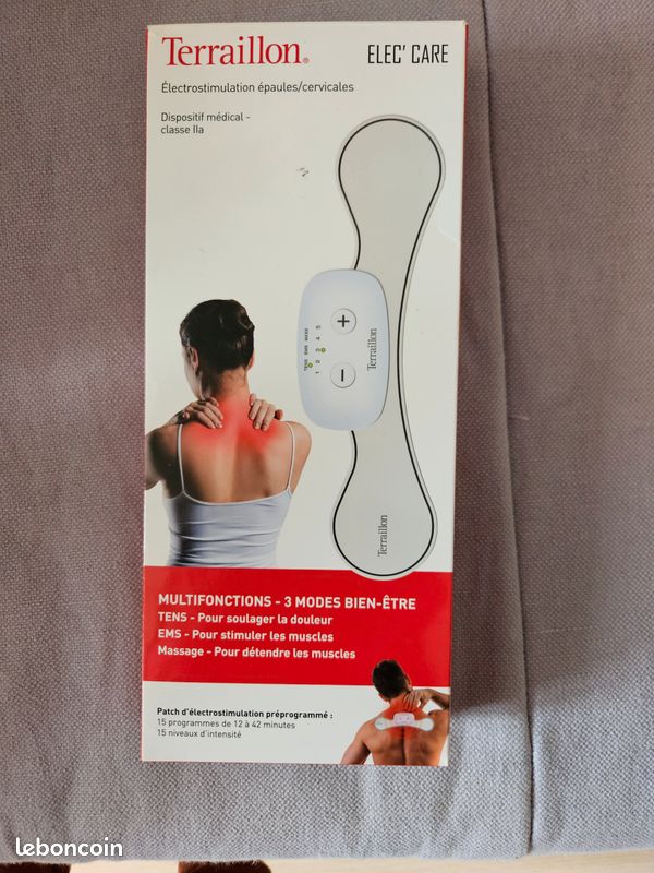 Terraillon Slim Care Ceinture Chauffante Lombaire/abdo – EMS, TENS, Chaleur, 7 Programmes, Télécommande USB-C