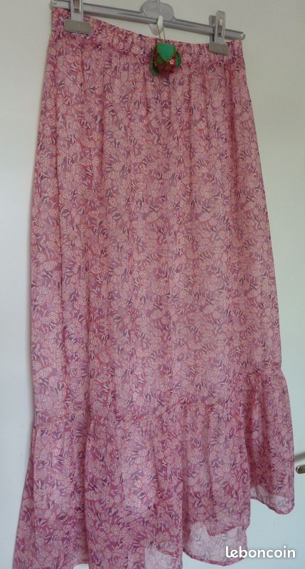 Jupe Longue Camaieu Taille 38 - Style Asymétrique, Camaïeu De Marron, Occasion Très Bon état
