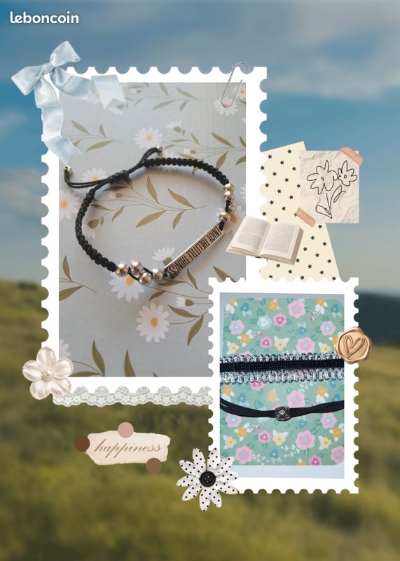 Bracelet tissé « Enjoy The Little Things » — Style doux & bohème (image 1)