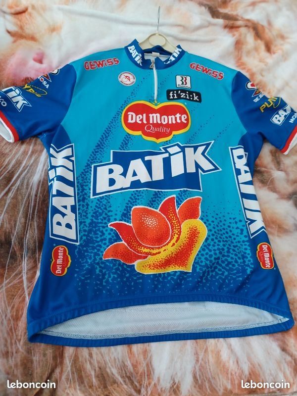Maillot vélo vintage Biemme Del Monte Batik - The Sport Nuggets