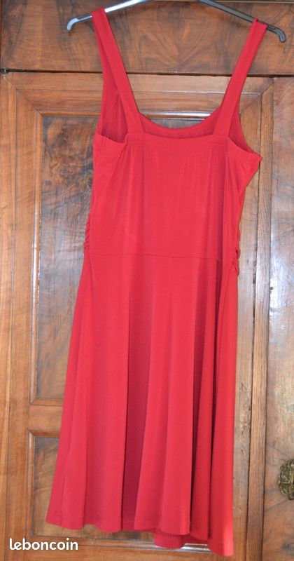 Robe Un Deux Trois - Taille EU 42, Couleur Taupe - Occasion En état Incroyable