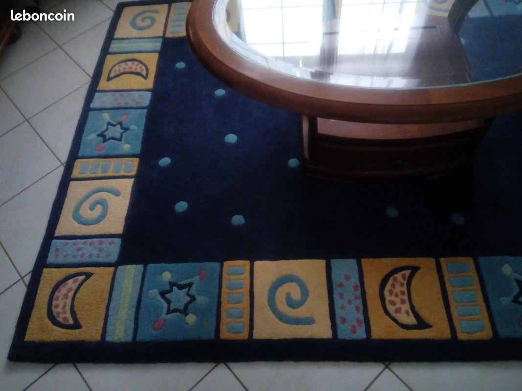 Tapis pure laine touffeté et ciselé main 160 X 230 (image 3)