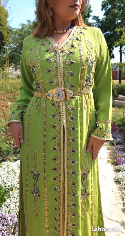 Caftan orientale vert neuf, kaftan (image 1)