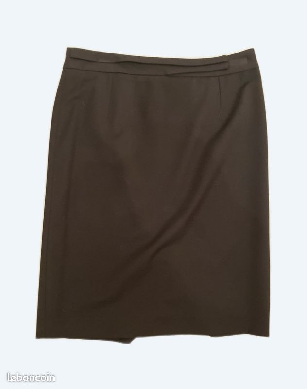Jupe droite noire de marque 1 2 3 (image 1)
