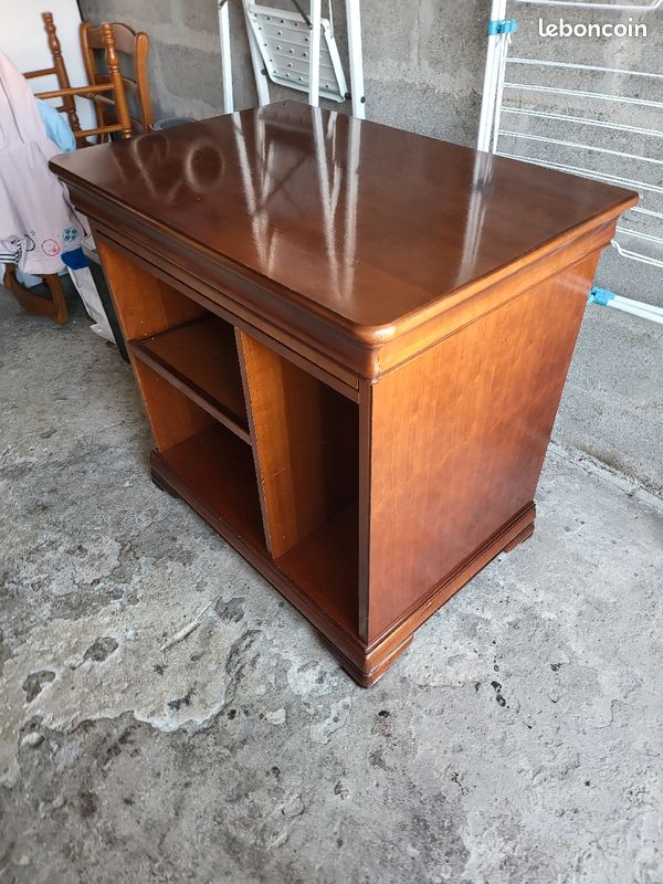 Bureau ordinateur bois massif (image 3)