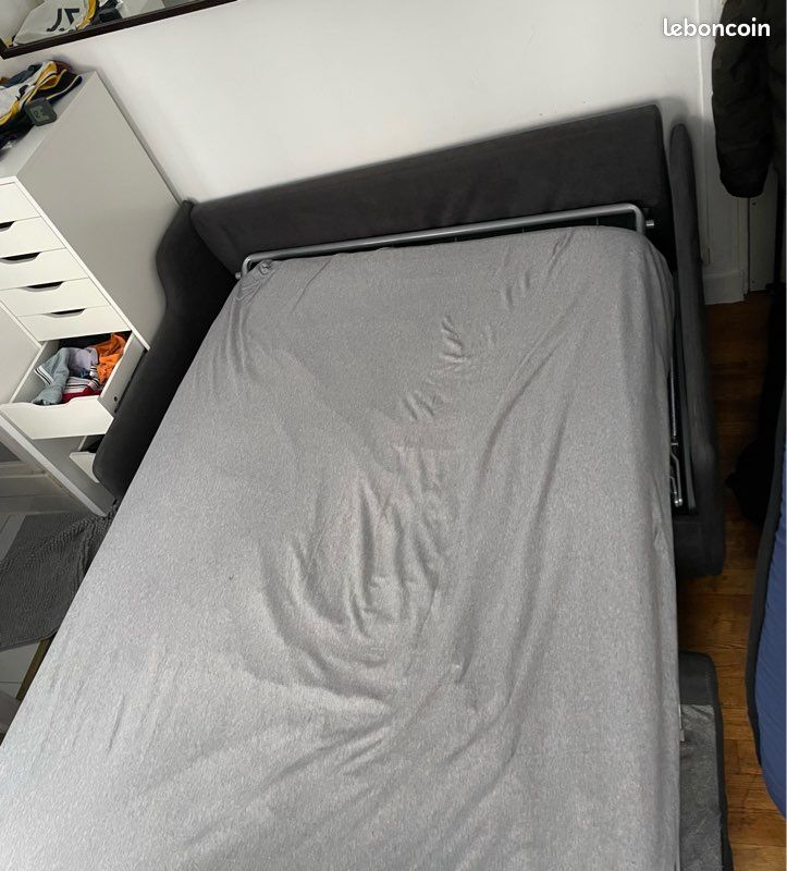 Clic-clac gris foncé en toile – Bon état, prix négociable (image 3)