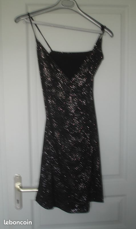 Robe noir argente neuf t S morocco (image 1)