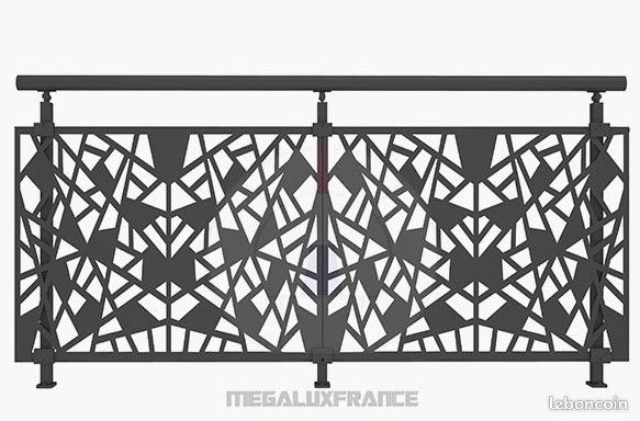 Garde Corps en Aluminium -Design - DECOUPE LASER IBIZA (image 1)