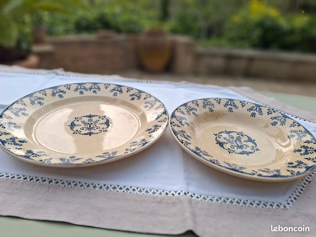 Assiette ancienne porcelaine (image 1)