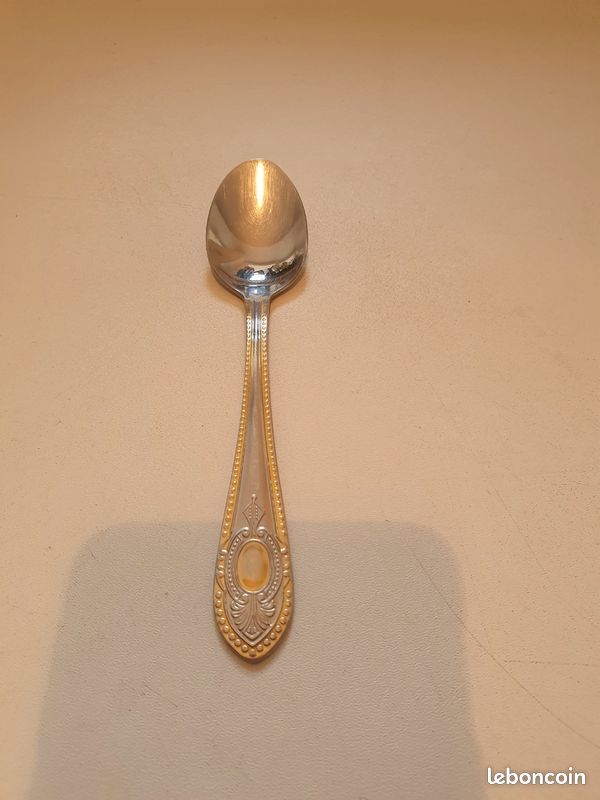 Cuillère Royal 18/10 plaqué or 23/×24 K (image 1)