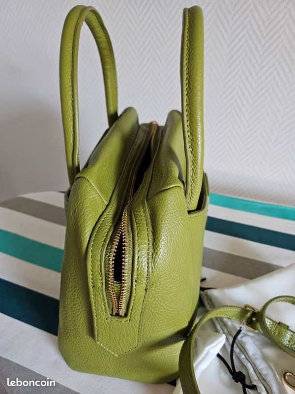 Sac à main « Joy » en cuir Femme, Vert | Milano