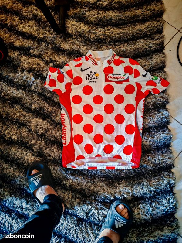 Maillot Cycliste Vintage HELITA - Tour De France 2000 - Rouge - Taille M