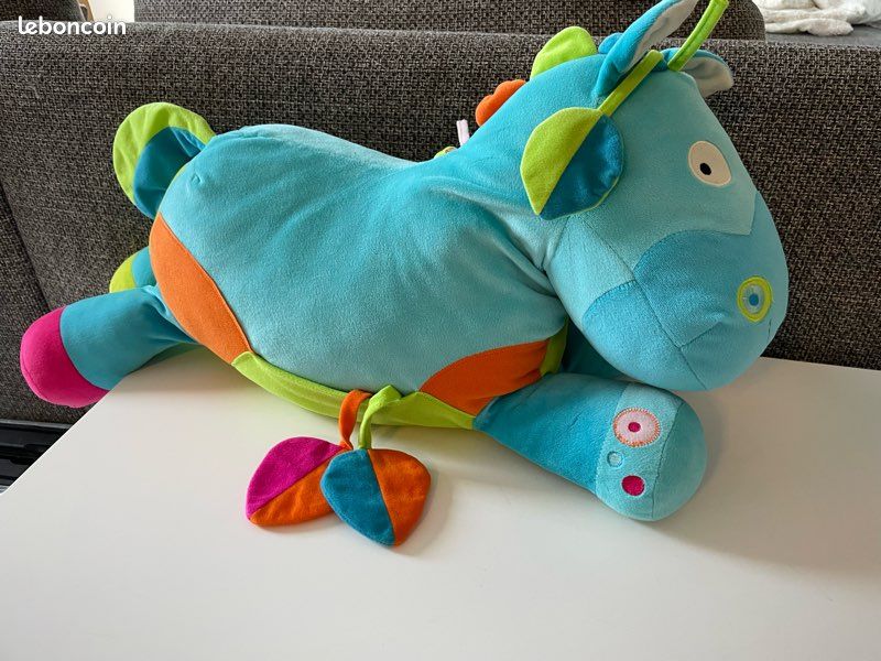 Peluche d’éveil Cheval Multi activités Oxybul (image 2)
