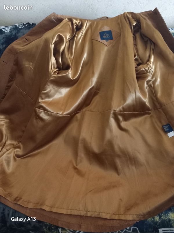 Manteau cuir daim (image 3)
