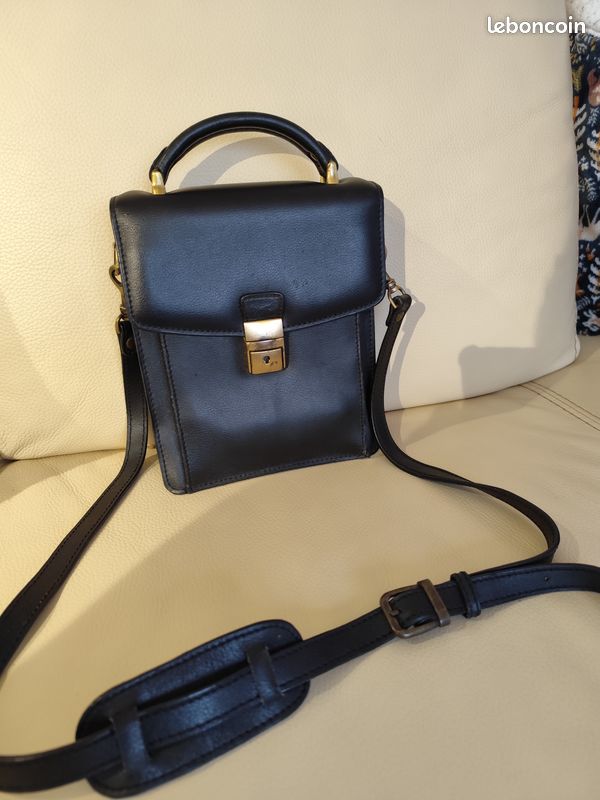 Sacoche bandoullière cuir véritable (image 1)