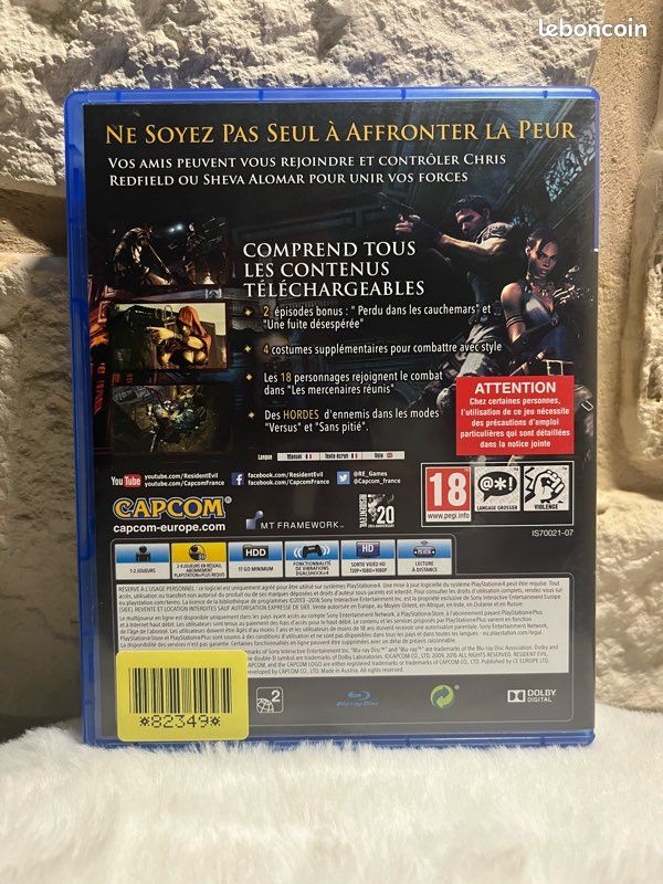 Résident evil 5 sur PlayStation 4 / ps4 🇫🇷 (image 2)