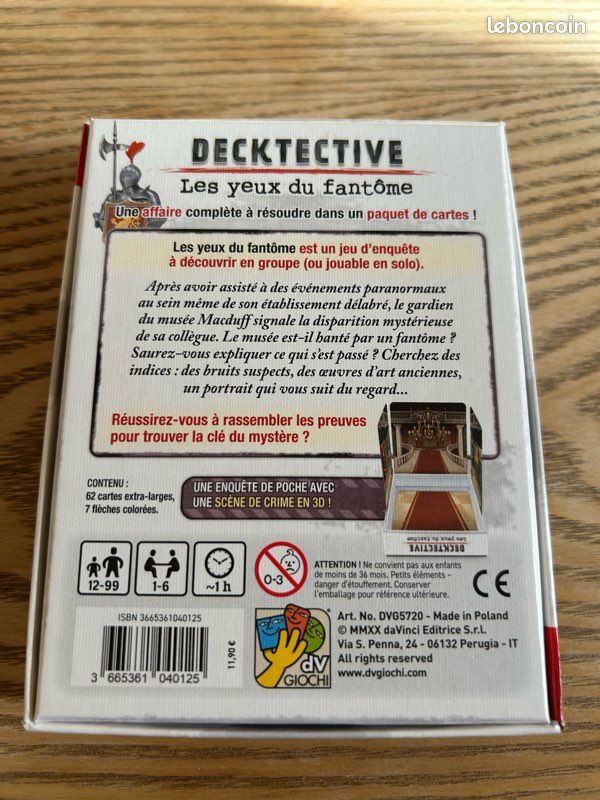 Jeu d'enquête Decktective Les yeux du fantôme (image 2)