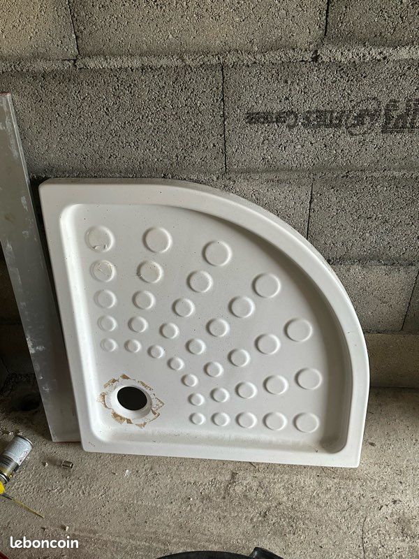 Bac de douche avec cabine (image 1)
