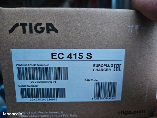 Chargeur Vélo Chargeur Double Batterie Stiga EPower EC 415 D 48V