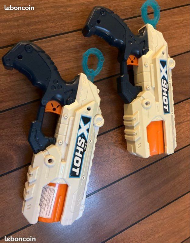 Lot de 8 pistolets à air - nerf - X shot + munitions (image 2)