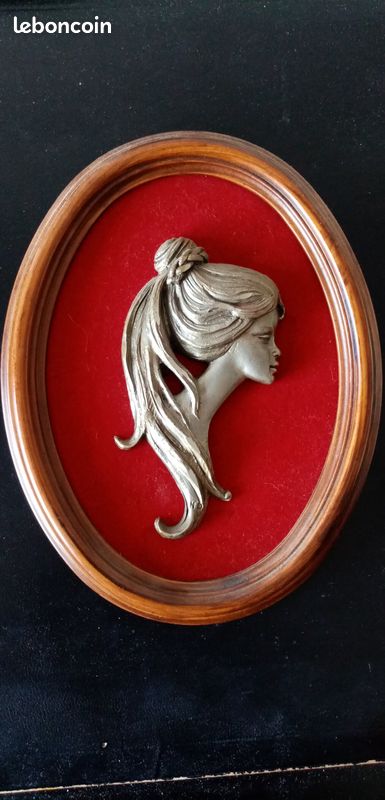 Cadre étain du Galion visage femme (image 1)