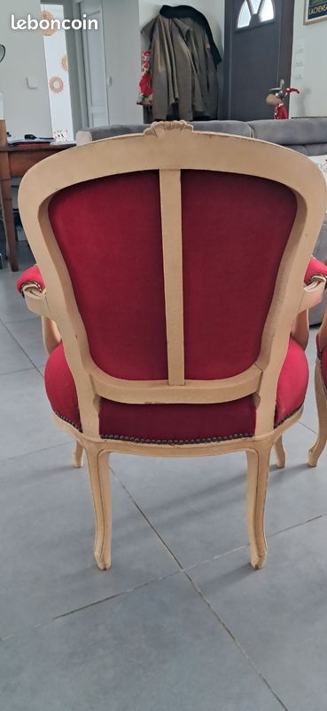 Paire de fauteuil cabriolet style louis XV (image 2)