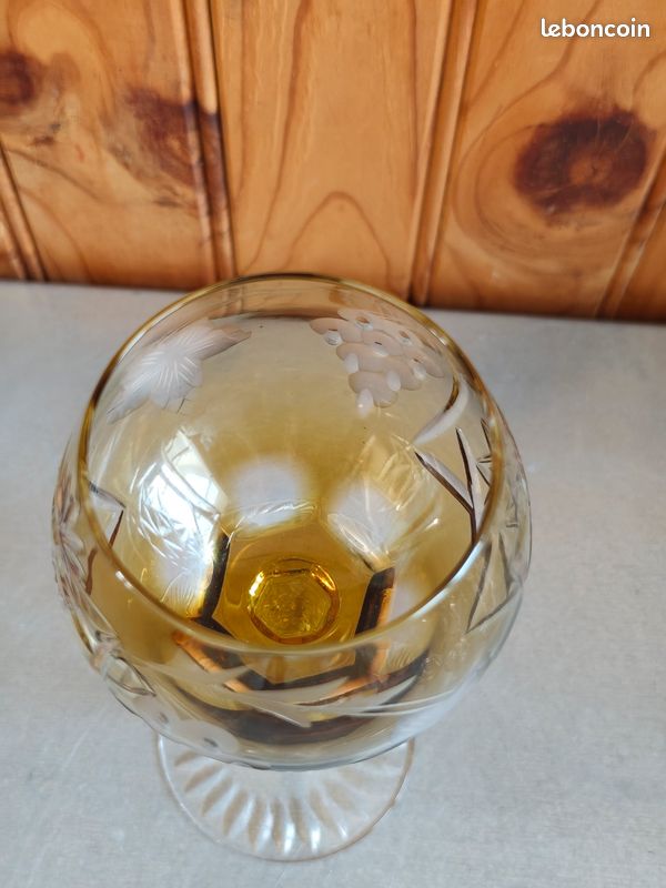 Verre à vin en cristal de Lorraine estampillée (image 3)