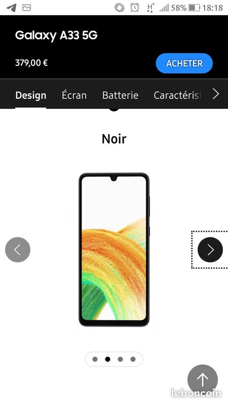 Samsung A33 NEUF (image 3)