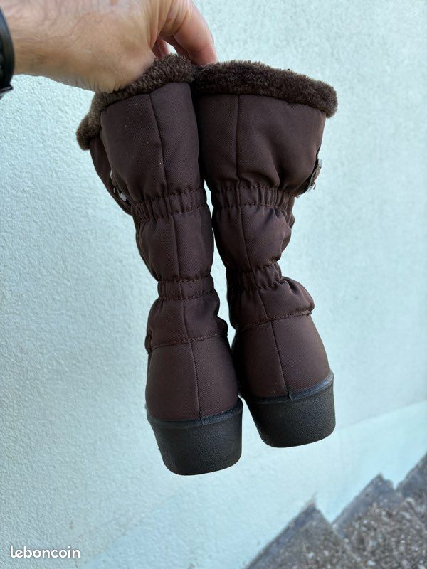 Bottes hiver femme - Marron chocolat - DAMART - Pointure 39 - État neuf (image 4)