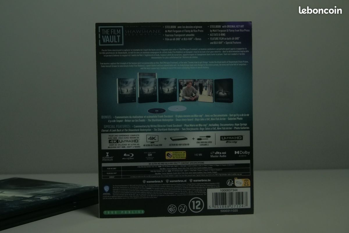 The Shawshank Redemption The Film Vault Range Steelbook Blu-ray 4K Ultra HD (image 6)