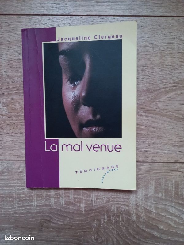 Livre -la mal venue-Jacqueline Clergeau (image 1)