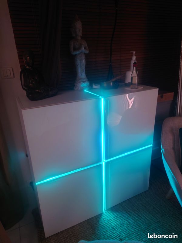 Meuble LED laqué blanc (image 15)