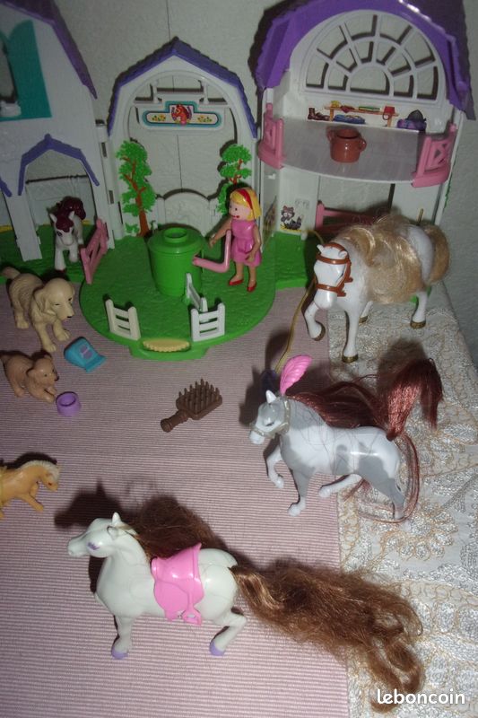 JOUET LA FERME avec FERMIERE + FILLE + CHEVAUX (image 6)
