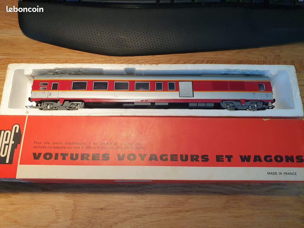 JOUEF 5362 HO Voiture Voyageurs Corail A4B6 U SNCF 1 et 2 /cl
