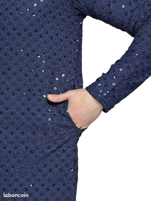 Kurta homme sherwani tenue indien homme kurti pajama (image 2)