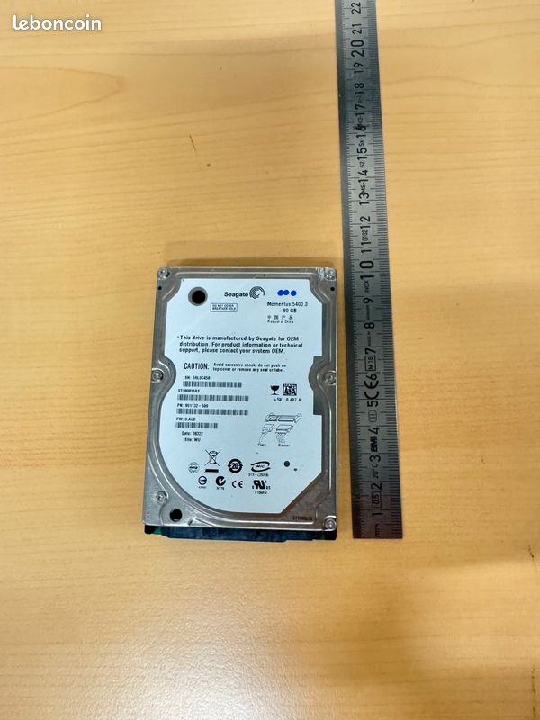 Disque Dur Interne Seagate Momentus 5400.3 160 Go - 2,5 Pouces - SATA - Occasion