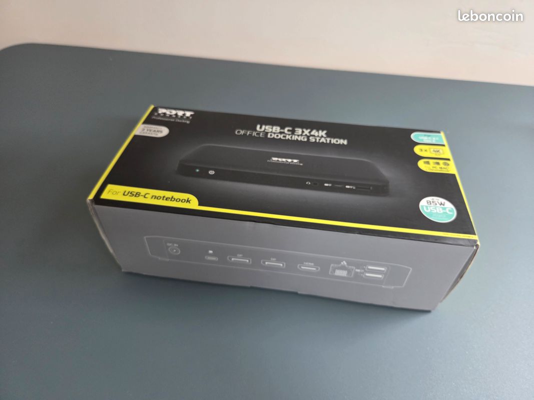 Port Design Port Connect Station d'accueil dock USB-C 3x4K (image 2)