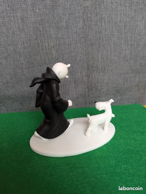 Tintin - 9x figurines Moulinsart noir et blanc - La