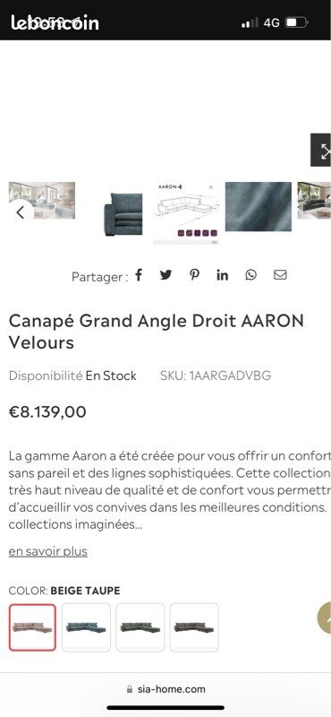 Canapé d’angle comme neuf (image 9)