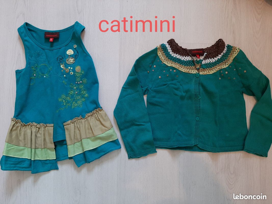 Gilet et débardeur catimini 6 ans (elsa14) (image 1)
